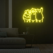 Brown Bear Panda Icebear Neon Sign Fashion Custom Neon Sign Lights Night Lamp Led Neon Sign Light For Home Party