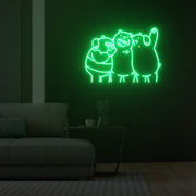 Brown Bear Panda Icebear Neon Sign Fashion Custom Neon Sign Lights Night Lamp Led Neon Sign Light For Home Party