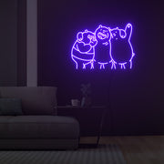 Brown Bear Panda Icebear Neon Sign Fashion Custom Neon Sign Lights Night Lamp Led Neon Sign Light For Home Party