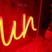 We Like Fun Red Neon Sign