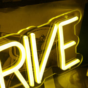 We Strive Yellow Neon Sign