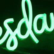 Wednesdays Green Neon Sign