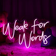 Week For Words Neon Sign