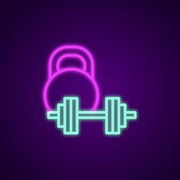 Weights Neon Sign