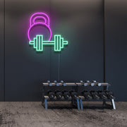 Weights Neon Sign