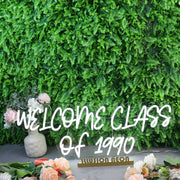 Welcome Class Of 1990 White White Neon Sign