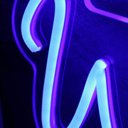 Welcome Home Rubin Blue Neon Sign