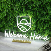 Welcome Home White LED Neon Sign