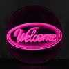 Welcome Infinity Mirror Neon Sign