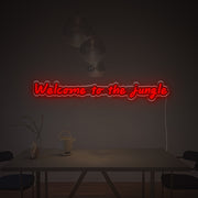 Welcome To Jungle LED Neon Sign