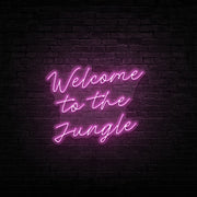 Welcome To The Jungle Neon Sign