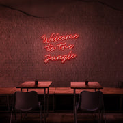 Welcome To The Jungle Neon Sign