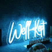 Well Kept Blue Neon Sign