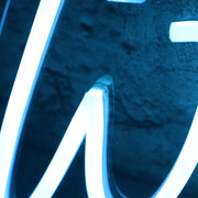 Well Kept Blue Neon Sign