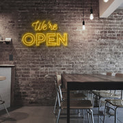 Were Open Neon Sign