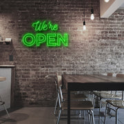 Were Open Neon Sign