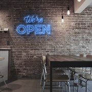 Were Open Neon Sign