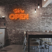 Were Open Neon Sign