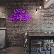 Were Open Neon Sign