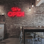 Were Open Neon Sign