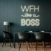 Wfh Like A Boss Neon Sign