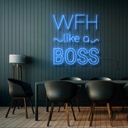 Wfh Like A Boss Neon Sign