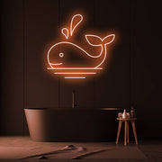 Whale Neon Sign