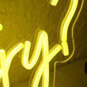 Whats Your Story Yellow Neon Sign