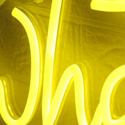 Whats Your Story Yellow Neon Sign