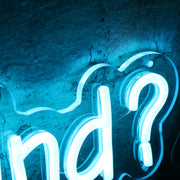 Where Is My Mind Blue Neon Sign