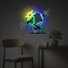 Whistling Earth Guy LED Neon Acrylic Artwork