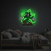 Whistling Green Leave Guy LED Neon Acrylic Artwork