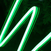 Whit Green Neon Sign