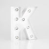 Steel Marquee Letter White Modern K High-End Custom Zinc Metal Marquee Light Marquee Sign