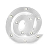 Steel Marquee Letter @ White Symbol High-End Custom Zinc Metal Marquee Light Marquee Sign