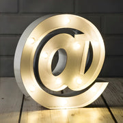 Steel Marquee Letter White Symbol @ At High-End Custom Zinc Metal Marquee Light Marquee Sign