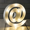 Steel Marquee Letter White Symbol @ At High-End Custom Zinc Metal Marquee Light Marquee Sign