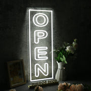 White Open LED Neon Sign