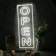 White Open LED Neon Sign