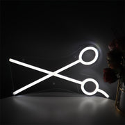 White Scissors LED Neon Sign Light