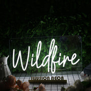 Wildfire White Neon Sign