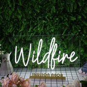 Wildfire White Neon Sign