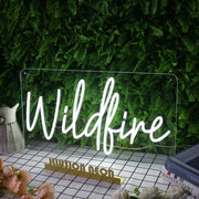 Wildfire White Neon Sign