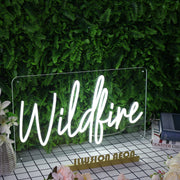 Wildfire White Neon Sign