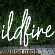 Wildfire White Neon Sign