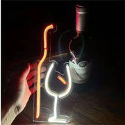 Wine Glass LED Neon Sign Art