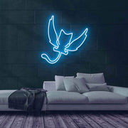 Winged Cat Companion Neon Sign