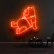 Winnie The Pooh Sitting Neon Sign