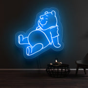 Winnie The Pooh Sitting Neon Sign