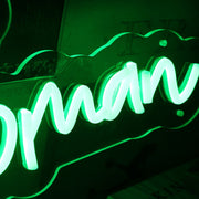 Witchy Woman Green Neon Sign